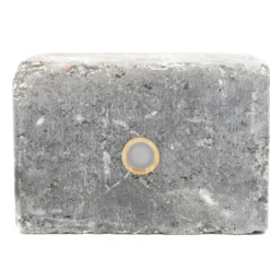 Light By Juhl holmegaardsten kantblok med Cosmos messing spot, 14x21x14 cm, antracit