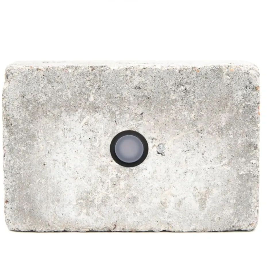 Light By Juhl holmegaardsten med Cosmos sort spot, 14x21x5,5 cm, grå