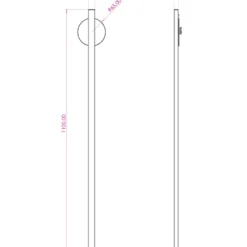 Lightswing Single ophængssystem, 110 cm, hvid