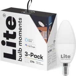 Lite bulb moments E14 kertepære, 2700K-6500K, 5W, 3-pak