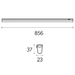 4lite Coda underskabsbelysning, 85,6 cm