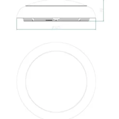 4lite Kudo plafond med sensor, hvid