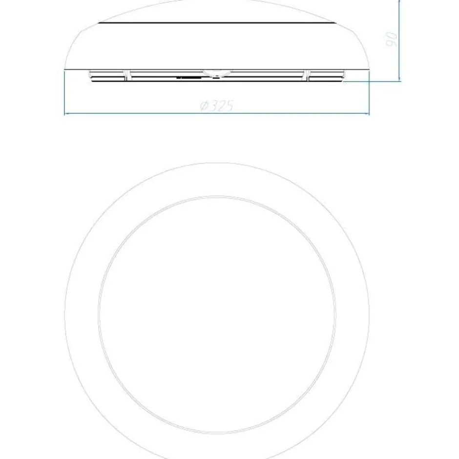 4lite Kudo plafond med sensor, hvid