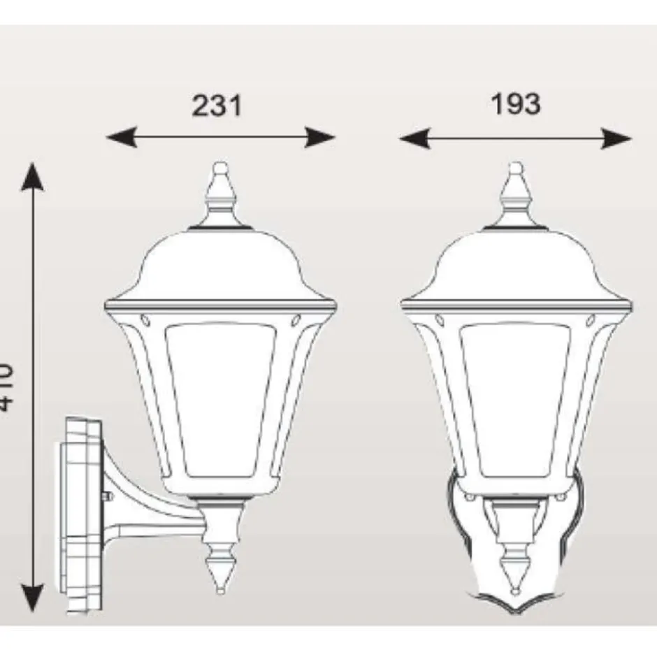 4lite Lantern udendørs væglampe