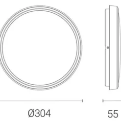4lite Smart Circular væg- & loftlampe, grå