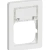 LK Fuga Baseline 63 ramme med tekstmodul, 1,5 modul, hvid
