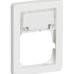 LK Fuga Baseline 63 ramme med tekstmodul, 1,5 modul, hvid
