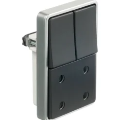 LK Fuga Baseline 50 ramme, 1,5 modul, metallic