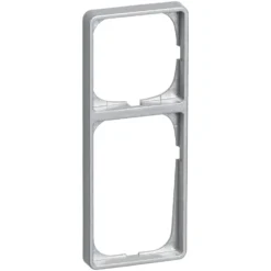 LK Fuga Baseline 50 ramme, 2,5 modul, metallic