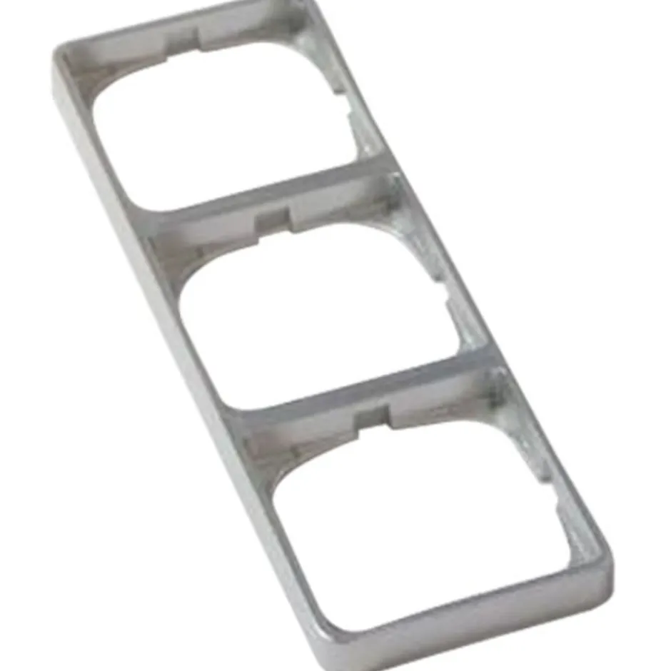 LK Fuga Baseline 50 ramme, 3 modul, metallic