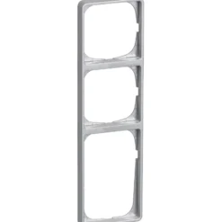 LK Fuga Baseline 50 ramme, 3,5 modul, metallic