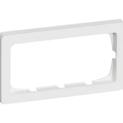 LK Fuga Baseline 63 ramme, 2 modul, vandret, hvid