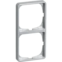 LK Fuga Baseline 50 ramme, 2x1 modul, metallic