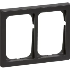 LK Fuga Baseline 63 ramme, 2x1,5 modul, vandret, koksgrå
