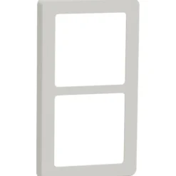LK Fuga Base 63 ramme, 2x1 modul, lysegrå