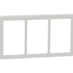 LK Fuga Base 63 ramme, 3x1,5 modul, lysegrå