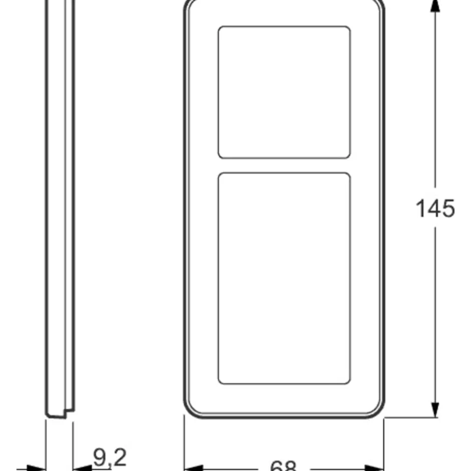 LK Fuga Choice designramme, 2,5 modul