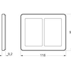 LK Fuga Choice designramme, 2x1,5 modul