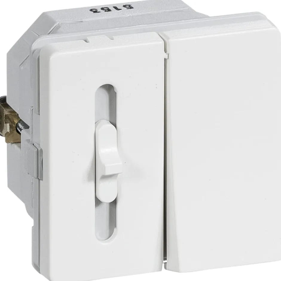 LK Fuga LED skydelysdæmper m/korrespondance, 1 modul, hvid