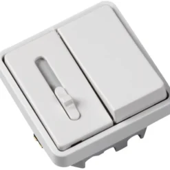 LK Fuga LED skydelysdæmper m/korrespondance, 1 modul, hvid