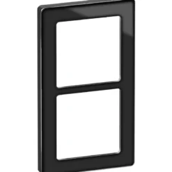 LK Fuga Pure 66 designramme, 2 modul, sort