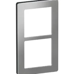 LK Fuga Pure 66 designramme, 2 modul, stål