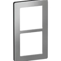 LK Fuga Pure 66 designramme, 2 modul, stål
