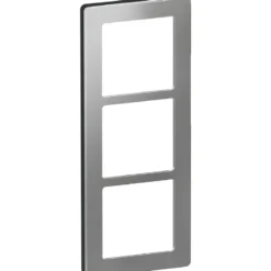 LK Fuga Pure 66 designramme, 3 modul, stål