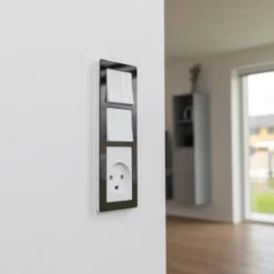 LK Fuga Pure 66 designramme, 3,5 modul, sort