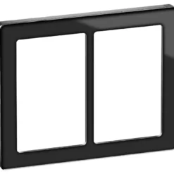 LK Fuga Pure 66 designramme, 2x1,5 modul, sort