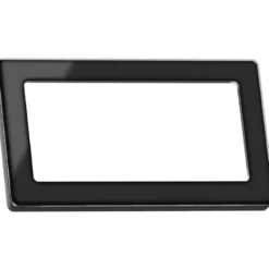 LK Fuga Pure 66 glasramme, 1x2 modul, sort