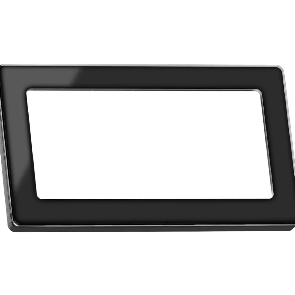 LK Fuga Pure 66 glasramme, 1x2 modul, sort