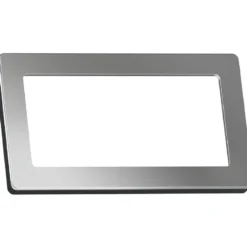 LK Fuga Pure 66 glasramme, 1x2 modul, stål
