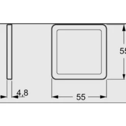 LK Fuga Slim designramme, 1 modul, hvid