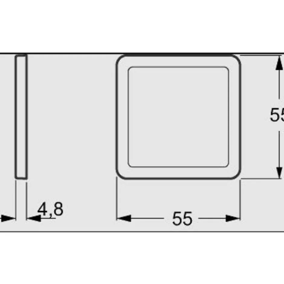 LK Fuga Slim designramme, 1 modul, hvid