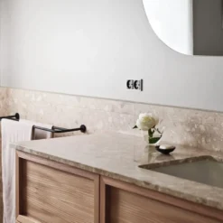 LK Fuga Slim designramme, 2x1 modul, stålmetallic