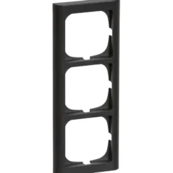 LK Fuga Softline 63 ramme, 3 modul, lodret, koksgrå