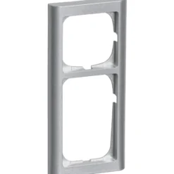 LK Fuga Softline 63 ramme, 2,5 modul, metallic