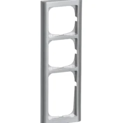LK Fuga Softline 63 ramme, 3,5 modul, metallic