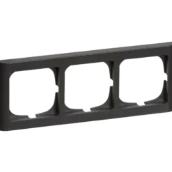 LK Fuga Softline 63 ramme, 3 modul, vandret, koksgrå