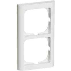 LK Fuga Softline 63 ramme, 2x1 modul, lodret, hvid