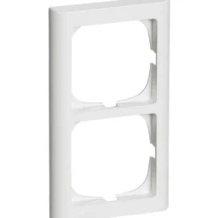 LK Fuga Softline 63 ramme, 2x1 modul, lodret, hvid