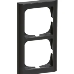 LK Fuga Softline 63 ramme, 2x1 modul, lodret, koksgrå