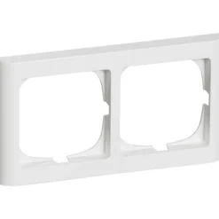 LK Fuga Softline 63 ramme, 2x1 modul, vandret, hvid