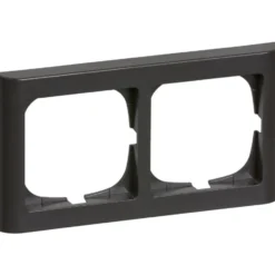 LK Fuga Softline 63 ramme, 2x1 modul, vandret, koksgrå