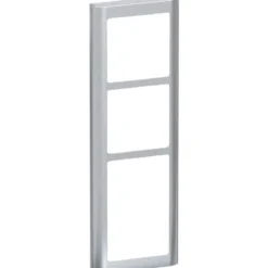 LK Fuga Soft 63 ramme, 3,5 modul, metallic