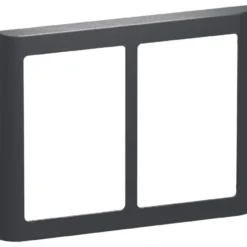 LK Fuga Soft 63 ramme, 2x1,5 modul, koksgrå