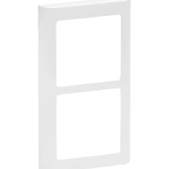 LK Fuga Soft 63 ramme, 2x1 modul, lodret, hvid