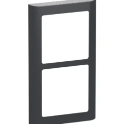 LK Fuga Soft 63 ramme, 2x1 modul, lodret, koksgrå