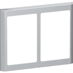 LK Fuga Soft 63 ramme, 2x1,2 modul, metallic